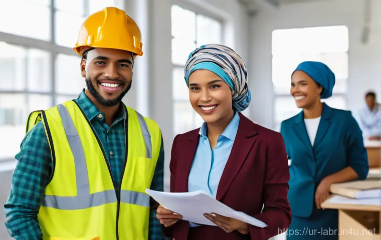 노무사 커뮤니티 추천 - **Prompt: Diverse Workers Empowered by Community Legal Aid**
A vibrant and hopeful image featuri...