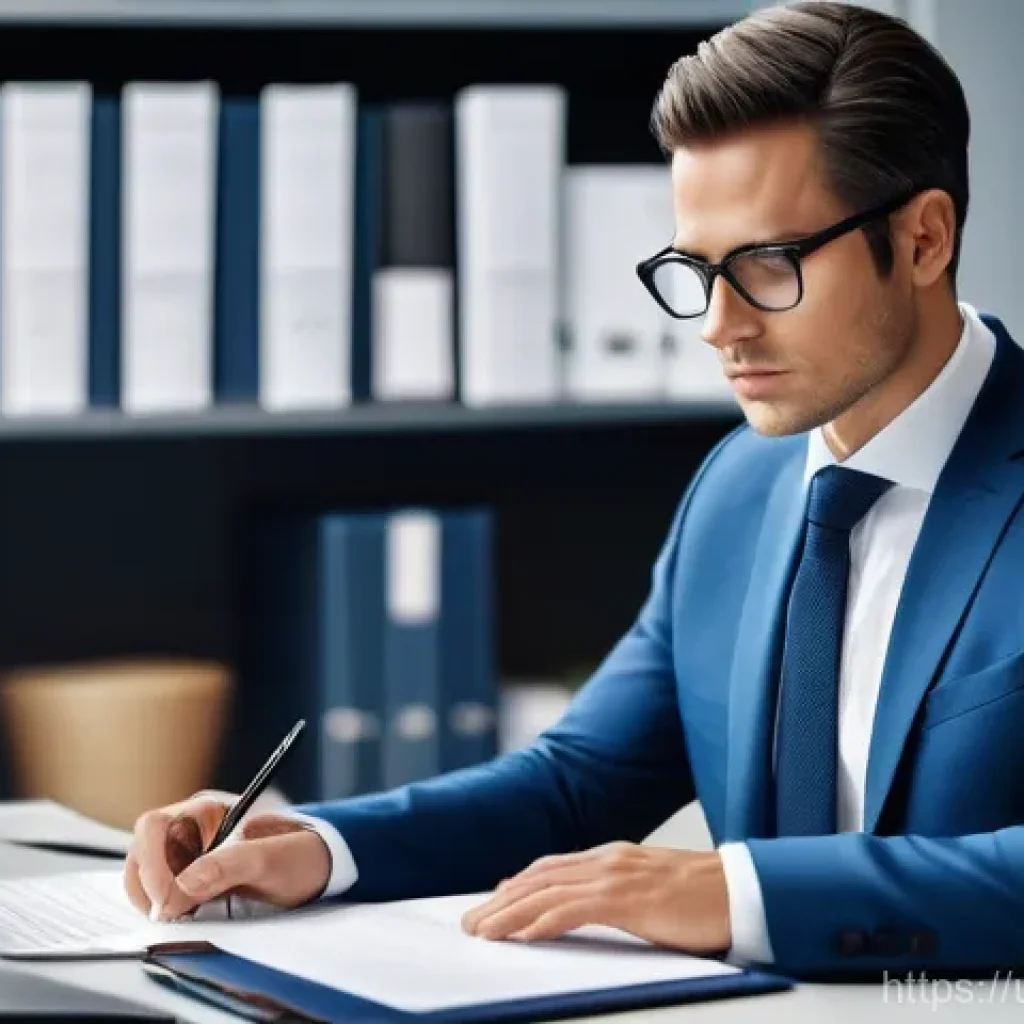 노무사로서의 전문성 강화 팁 - **Prompt 1: The Modern Legal Professional**
A highly professional and focused labor consultant, ...