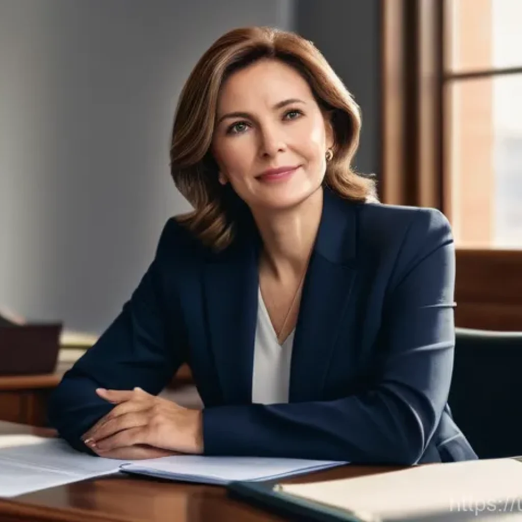 공인노무사 실무 교육 프로그램 - **Prompt 1: The Compassionate Advocate**
A highly detailed, realistic image of a female public l...