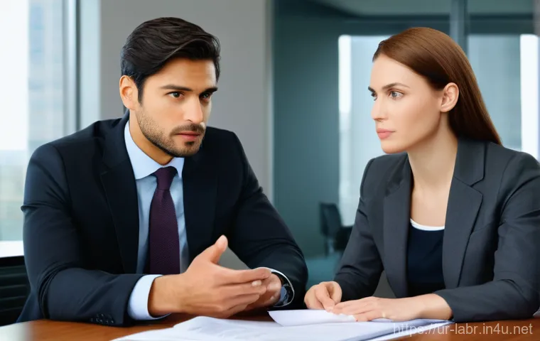 공인노무사 실무 교육 프로그램 - **Prompt 1: The Compassionate Advocate**
    A highly detailed, realistic image of a female public l...