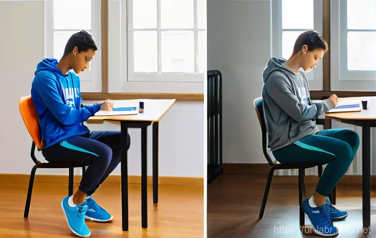 공인노무사 시험에서 피해야 할 실수 - **Prompt 1: "The Study Environment: Chaos vs. Clarity"**
    A split image contrasting two study sce...