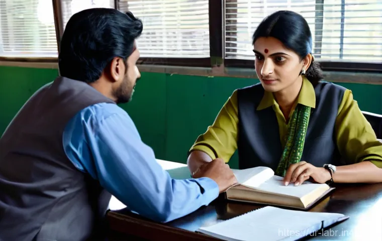 공인노무사로서의 커뮤니케이션 스킬 - **Prompt 1: Building Bridges Through Empathy**
"A compassionate and attentive male labor lawyer,...