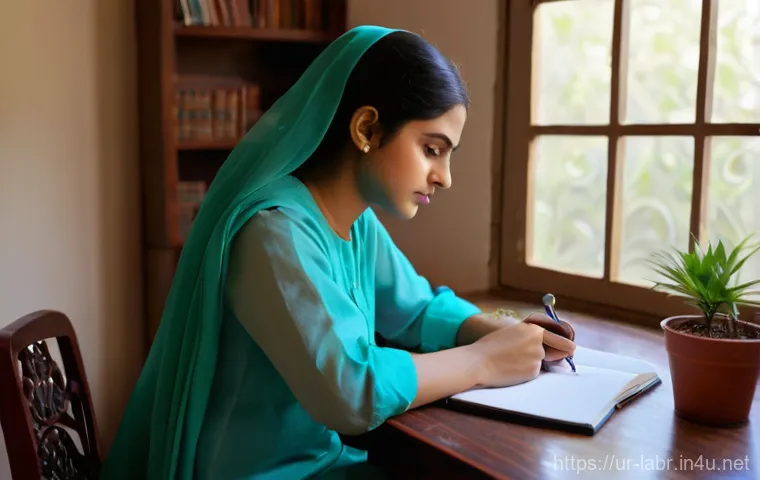 노무사 시험의 체크리스트와 타임테이블 - Image Prompt 1: The Diligent Scholar's Haven**