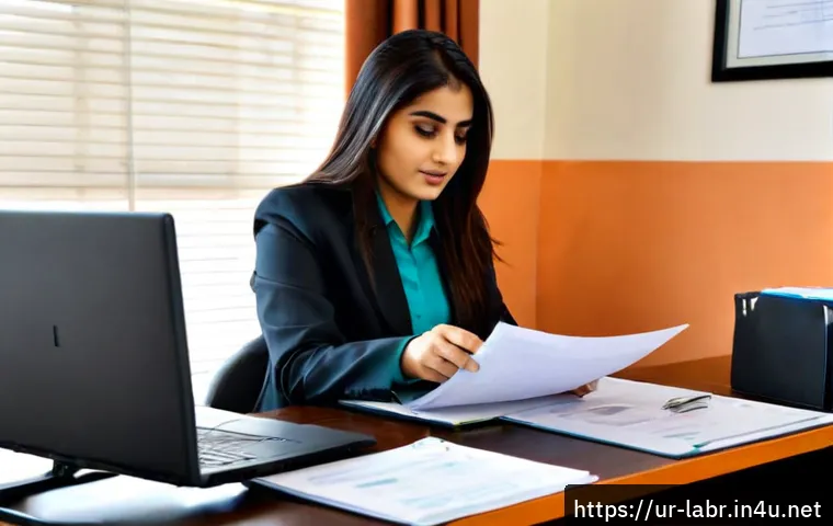 Home 17 노동법 사례를 활용한 실무 준비 - Photorealistic Pakistani workplace legal training scene, a young Urdu-speaking HR professional and a...